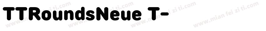 TTRoundsNeue T字体转换